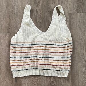Striped Knit Women's Top